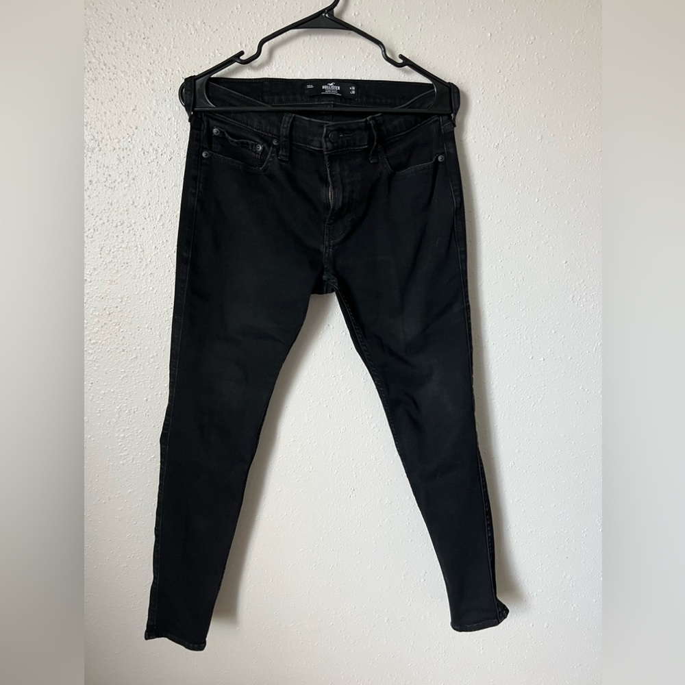 Hollister Black Men’s Supper Skinny Jeans Advance Stretch W 30 L 30